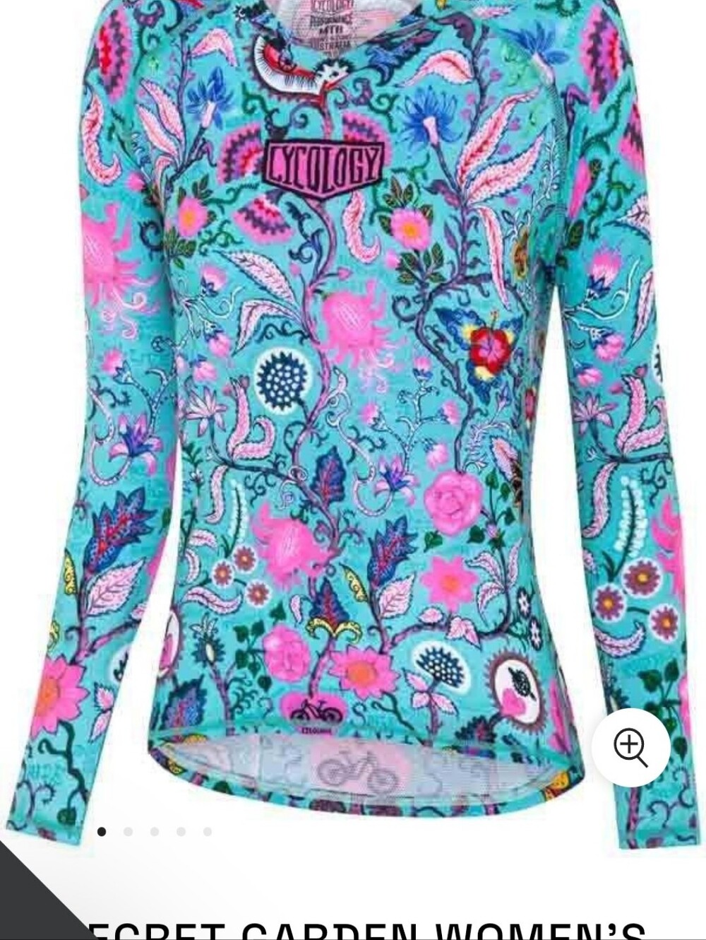 NWT Women's Cycology Floral Long-Sleeve Mountain Bike Jersey